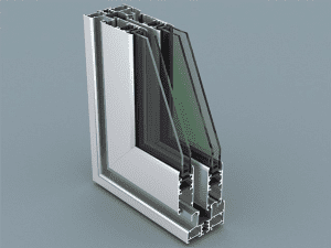 ventana corredera de 76 mm con RPT